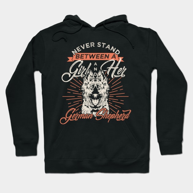 German Shepherd Mom Girl Gift Hoodie by Dolde08